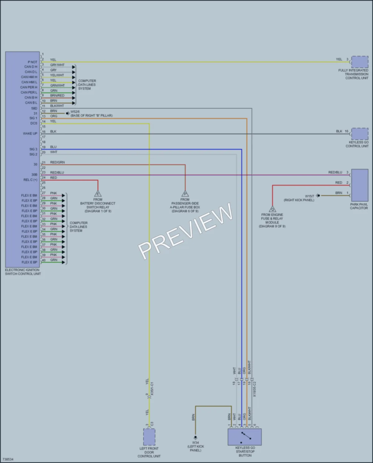 2020 MercedesBenz GLC300 Power Distribution wiring diagram preview
