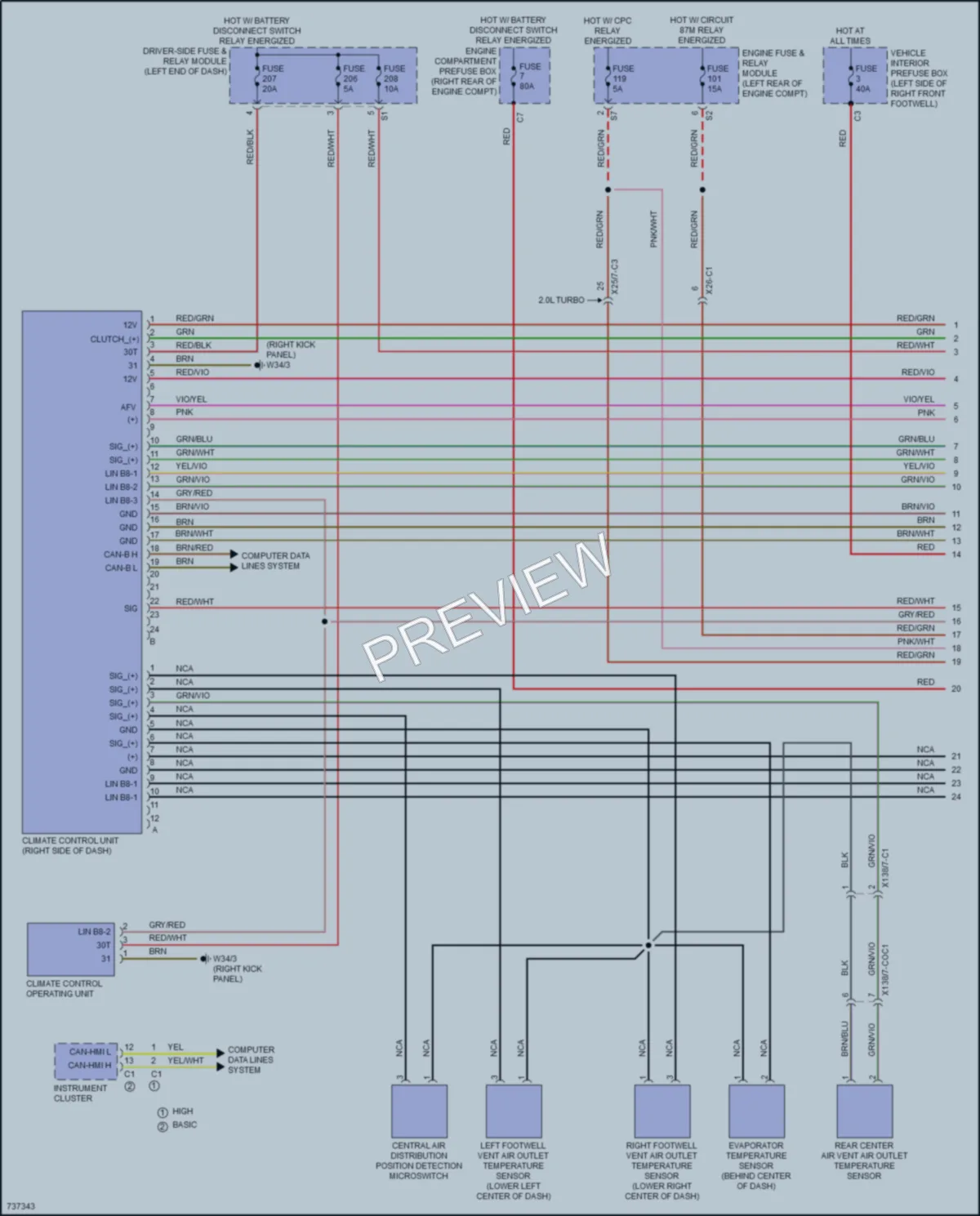 2020 MercedesBenz GLC300Coupe Air Conditioning wiring diagram preview