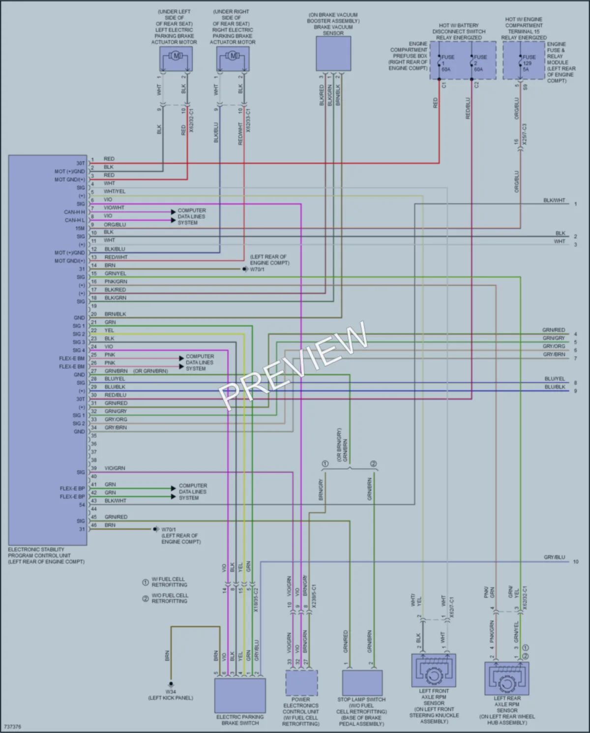 2020 MercedesBenz GLC300Coupe Anti Lock Brakes wiring diagram preview