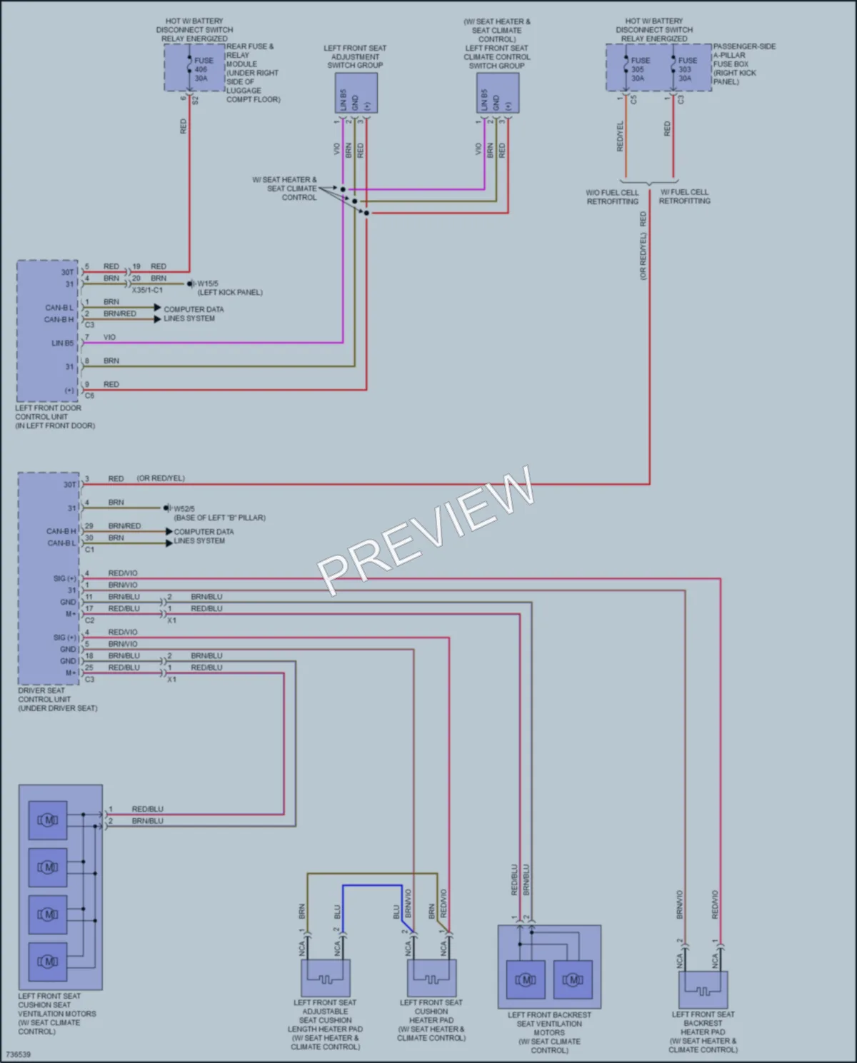 2020 MercedesBenz GLC300Coupe Power Seats wiring diagram preview
