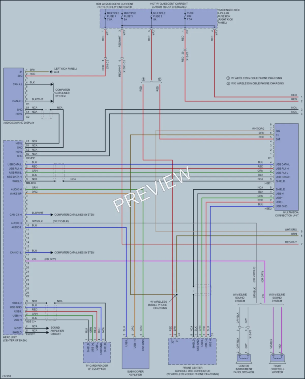 2020 MercedesBenz GLC300Coupe Radio wiring diagram preview