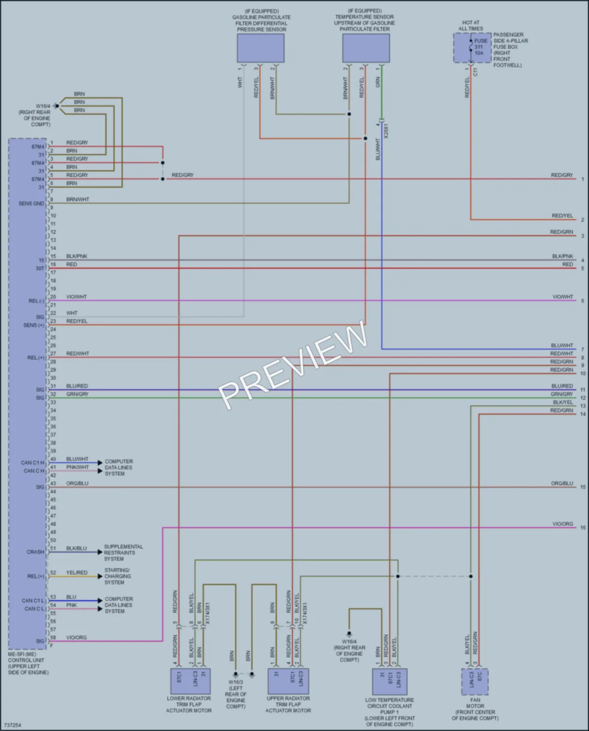 2020 MercedesBenz GLE350 Engine Performance wiring diagram preview