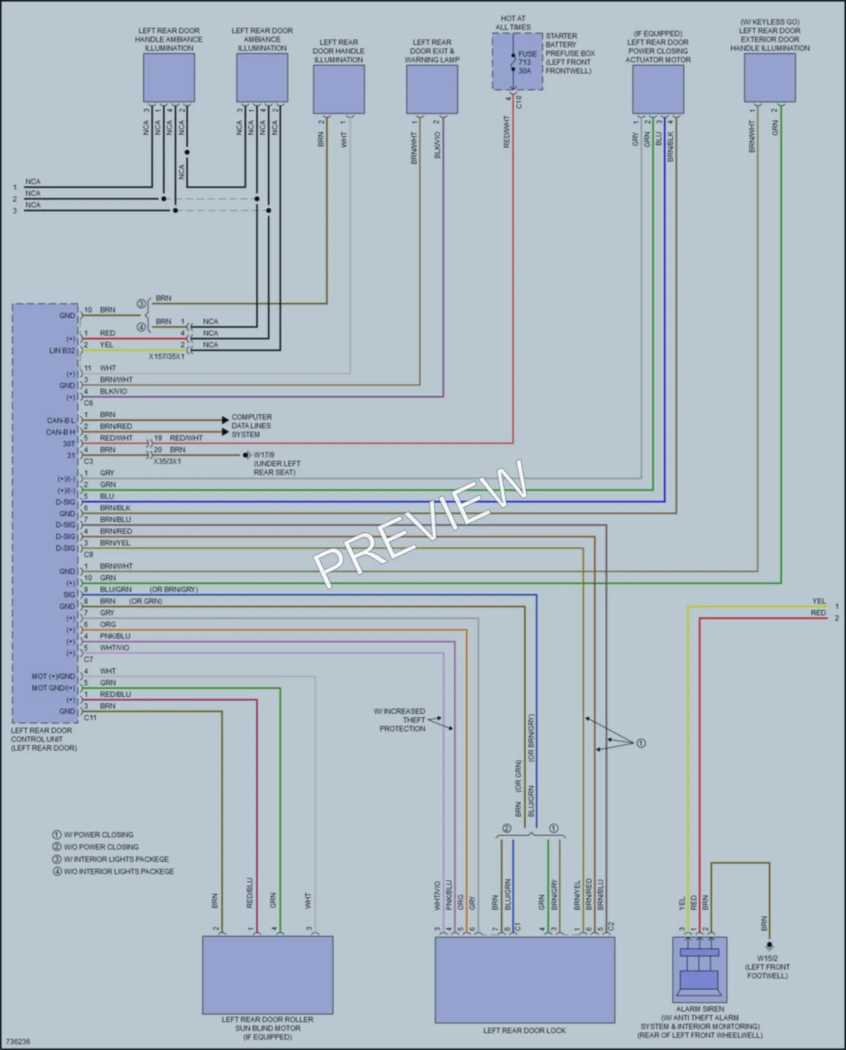 2020 MercedesBenz GLS450 Anti Theft wiring diagram preview