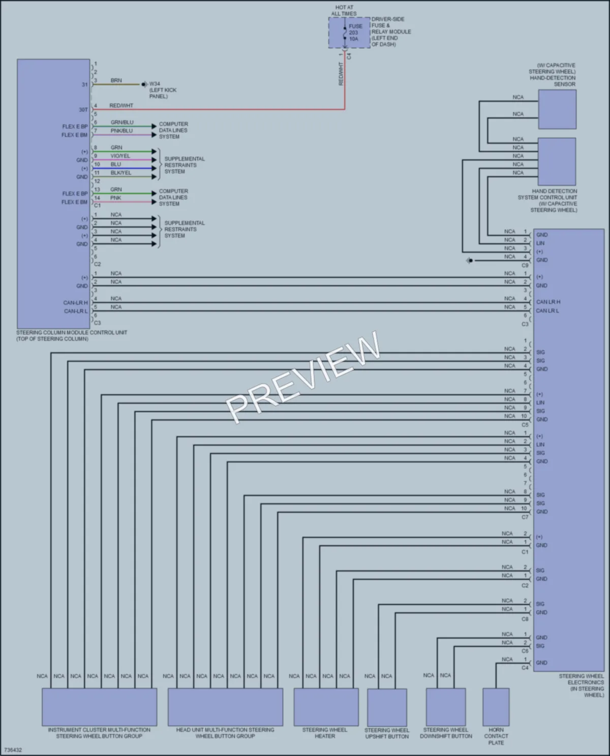2020 MercedesBenz GLS450 Electronic Power Steering wiring diagram preview