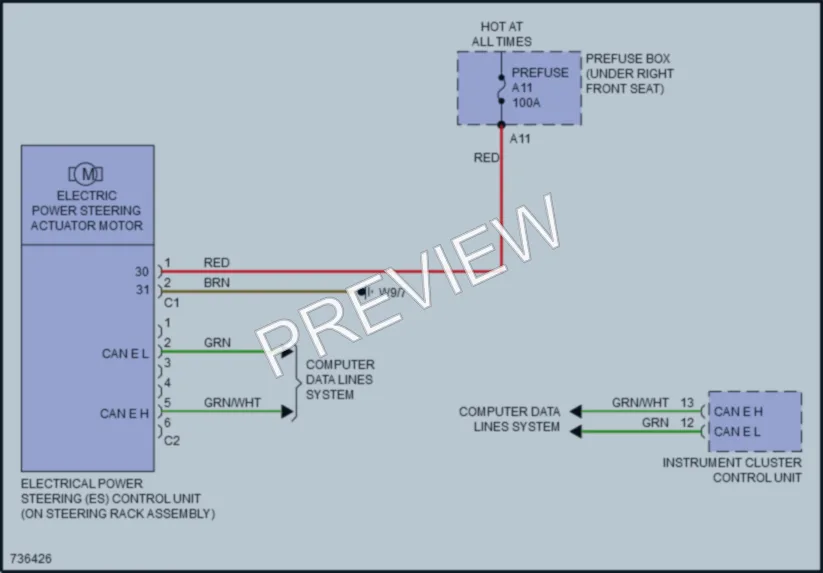 2020 MercedesBenz Metris Electronic Power Steering wiring diagram preview