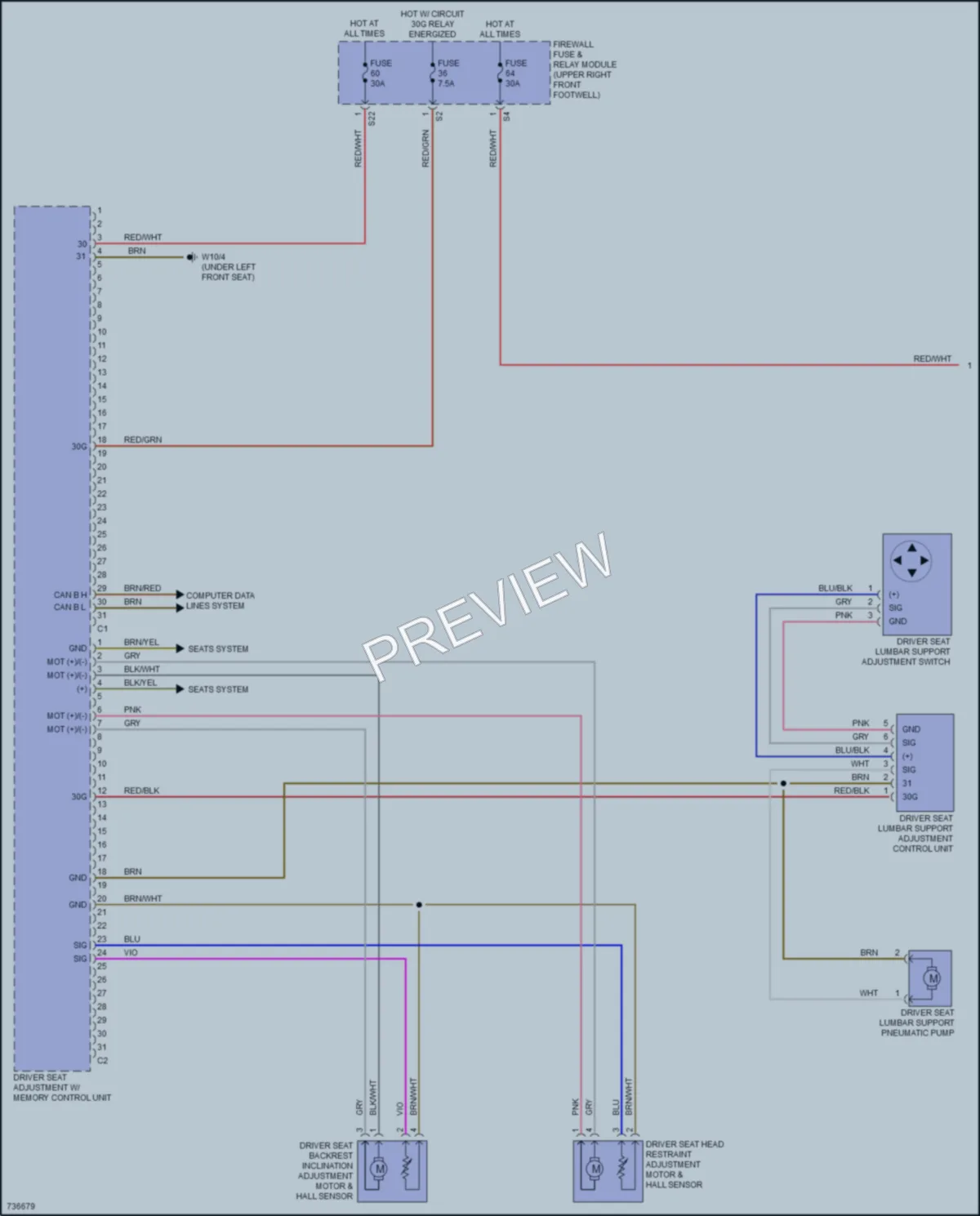 2020 MercedesBenz Metris Memory Systems wiring diagram preview