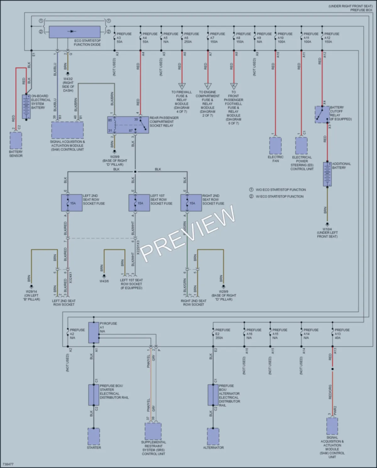 2020 MercedesBenz Metris Power Distribution wiring diagram preview