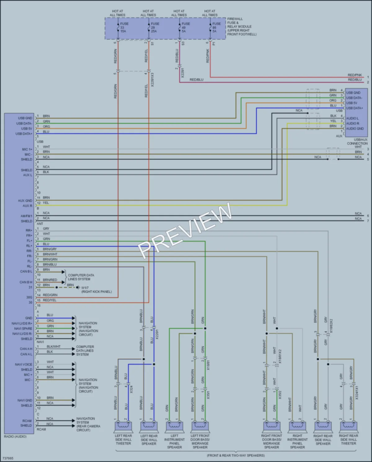 2020 MercedesBenz Metris Radio wiring diagram preview