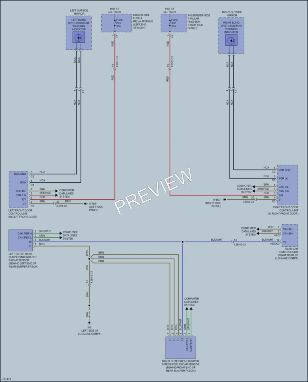 2020 MercedesBenz S450 Navigation wiring diagram preview