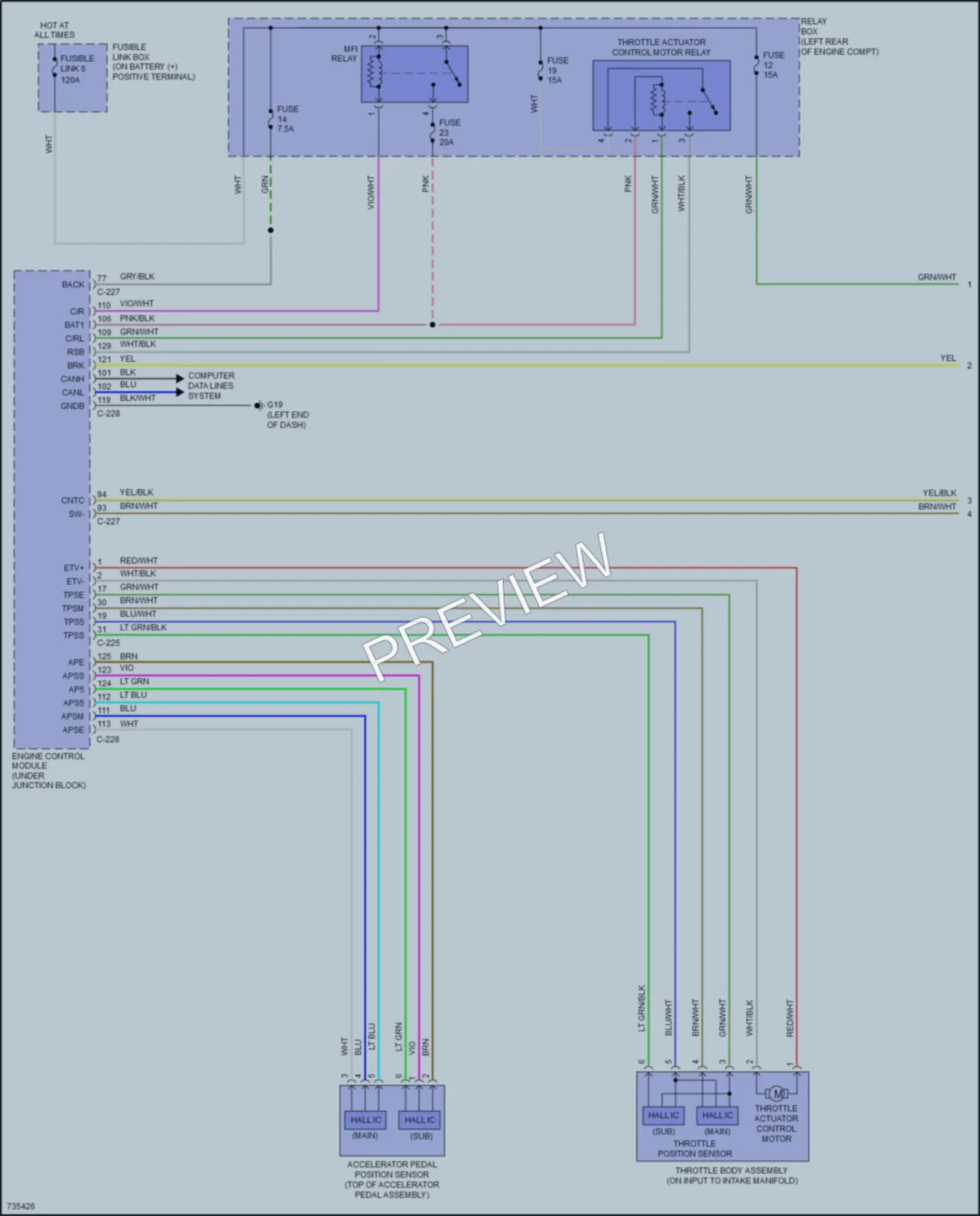 2020 Mitsubishi Mirage Cruise Control wiring diagram preview