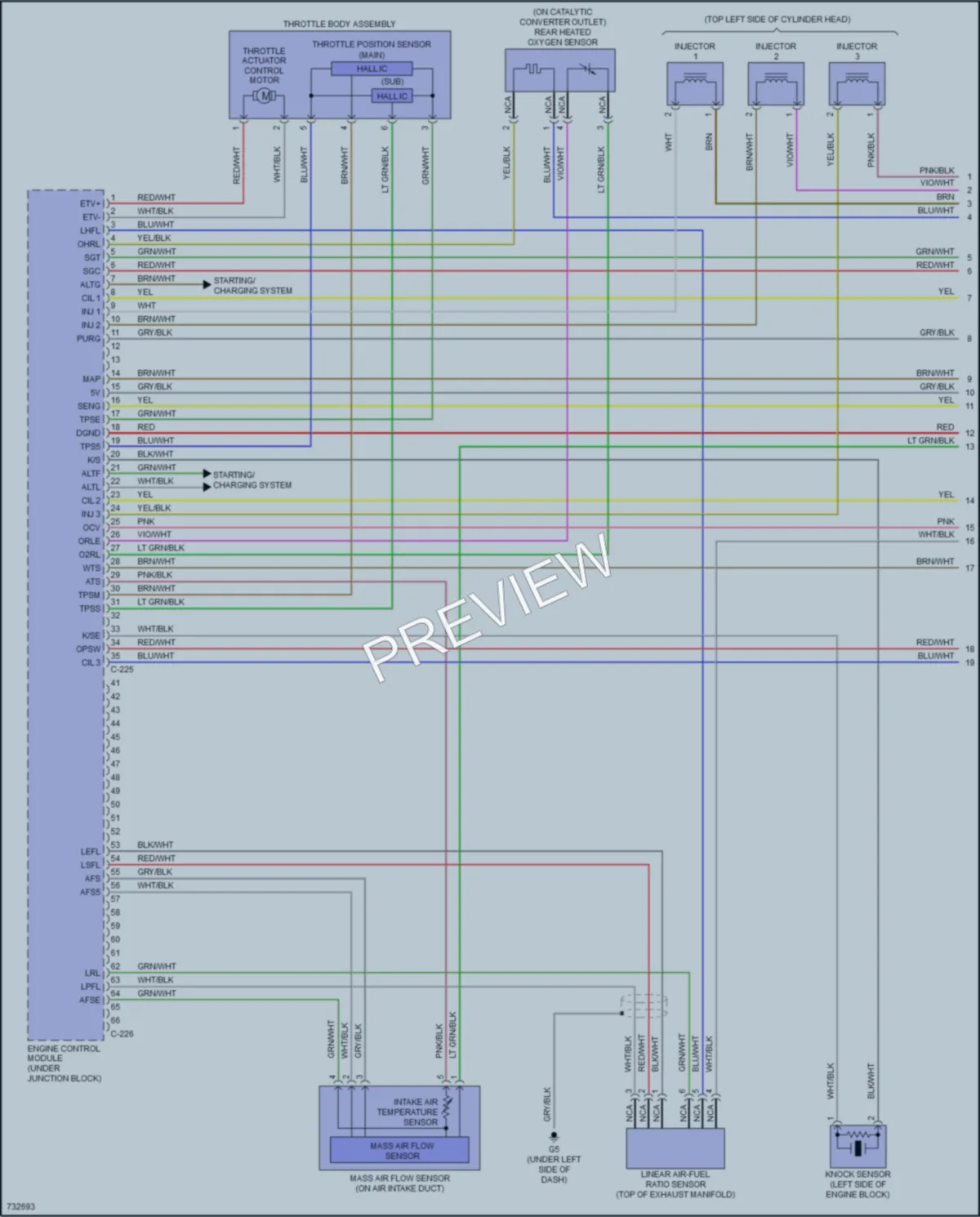 2020 Mitsubishi Mirage Engine Performance wiring diagram preview