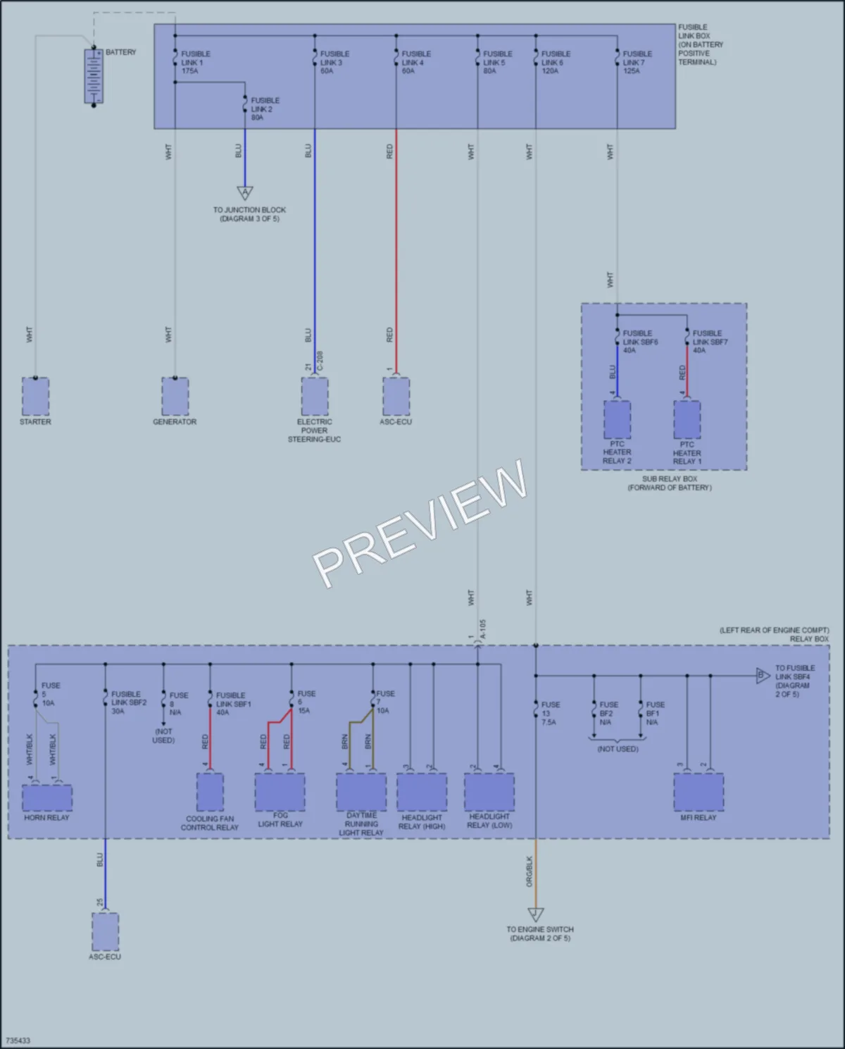 2020 Mitsubishi Mirage Power Distribution wiring diagram preview