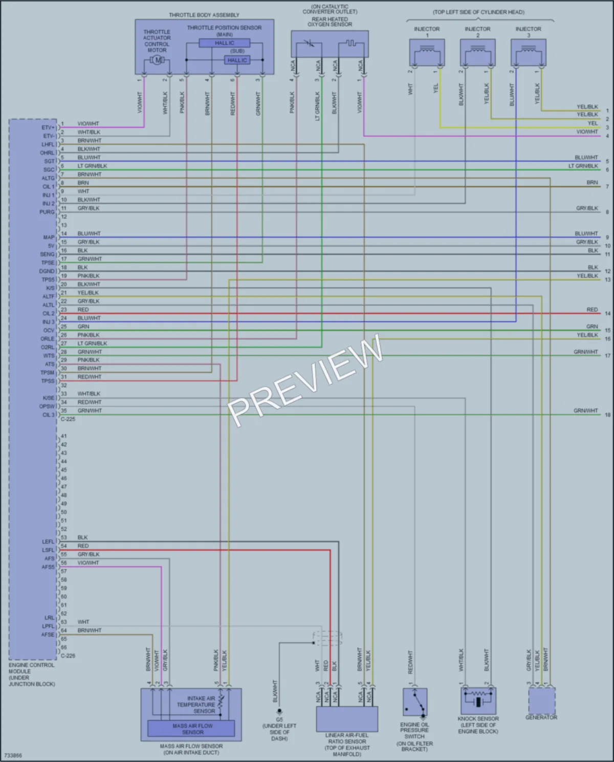 2020 Mitsubishi MirageG4 Engine Performance wiring diagram preview