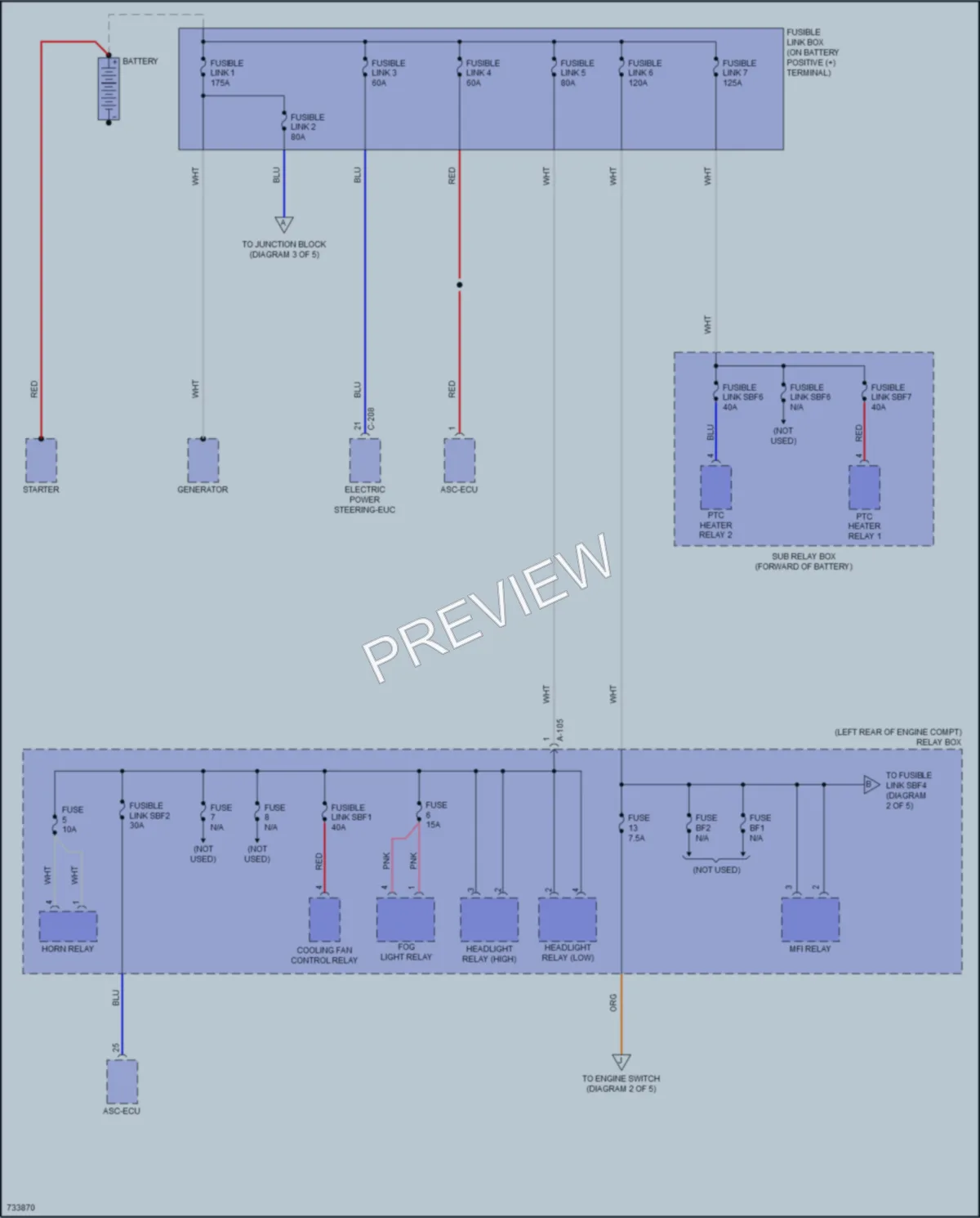 2020 Mitsubishi MirageG4 Power Distribution wiring diagram preview