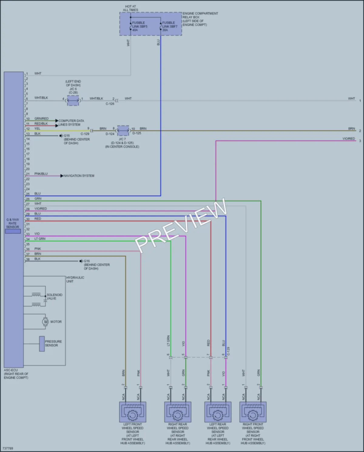 2020 Mitsubishi Outlander Anti Lock Brakes wiring diagram preview