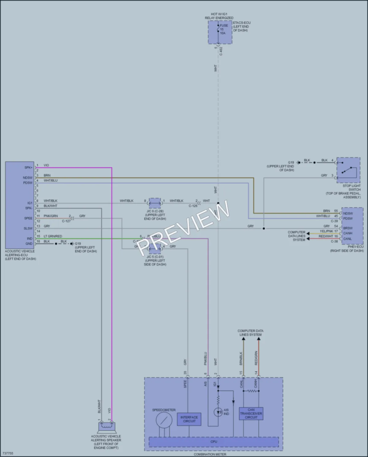 2020 Mitsubishi OutlanderPHEV Engine Performance wiring diagram preview