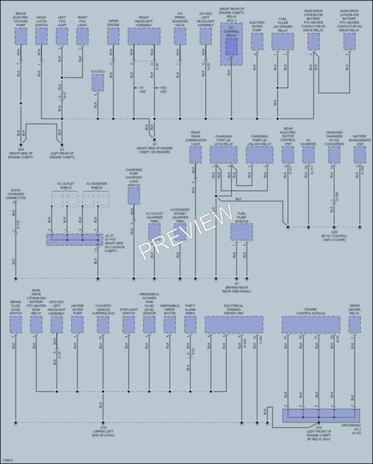 2020 Mitsubishi OutlanderPHEV Ground Distribution wiring diagram preview