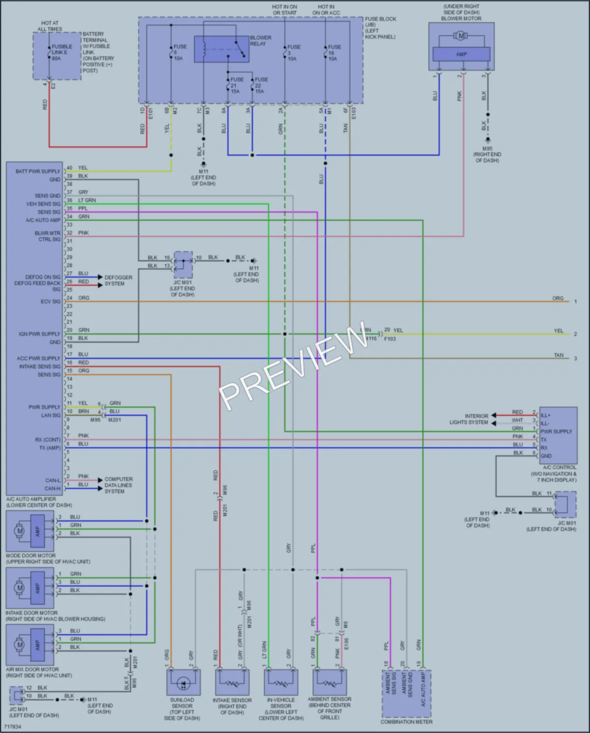 2020 Nissan 370Z Air Conditioning wiring diagram preview