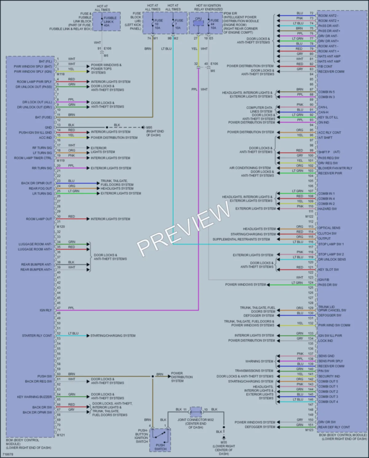 2020 Nissan 370Z Body Control Modules wiring diagram preview