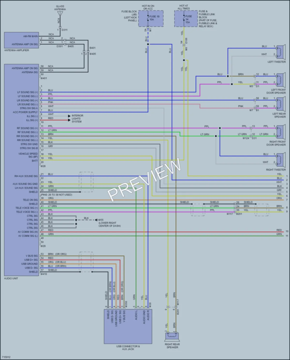 2020 Nissan 370Z Radio wiring diagram preview