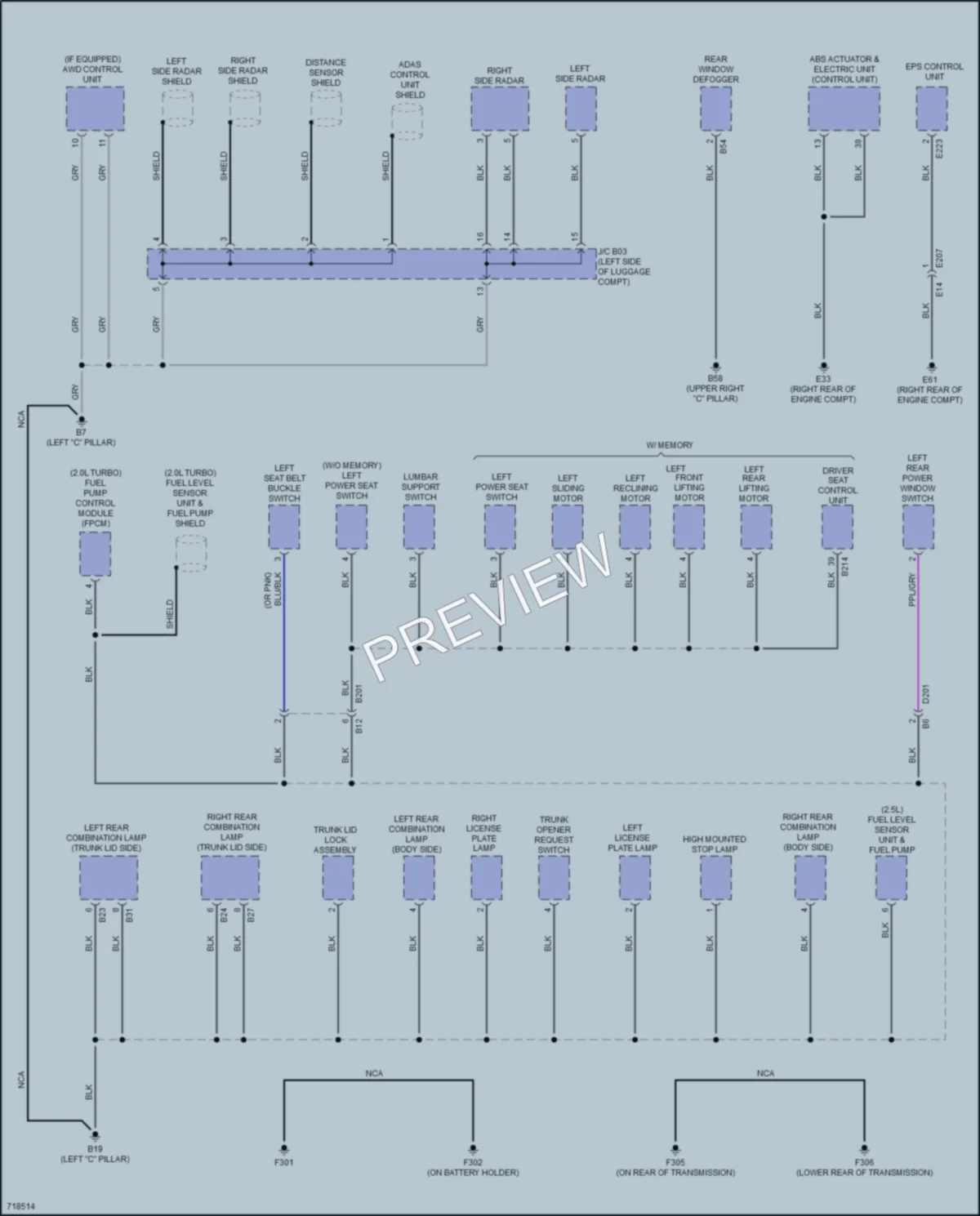 2020 Nissan Altima Ground Distribution wiring diagram preview