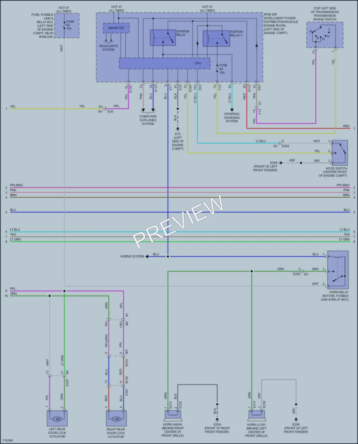 2020 Nissan Altima Power Door Locks wiring diagram preview