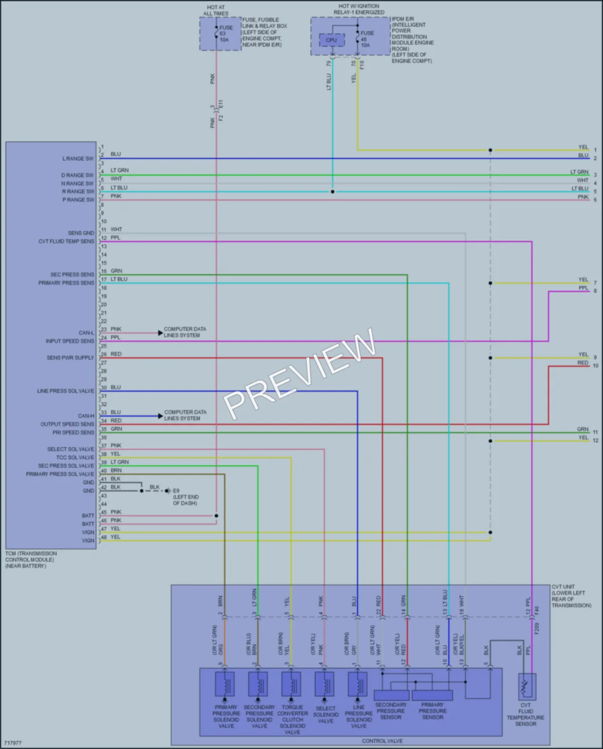 2020 Nissan Altima Transmission wiring diagram preview