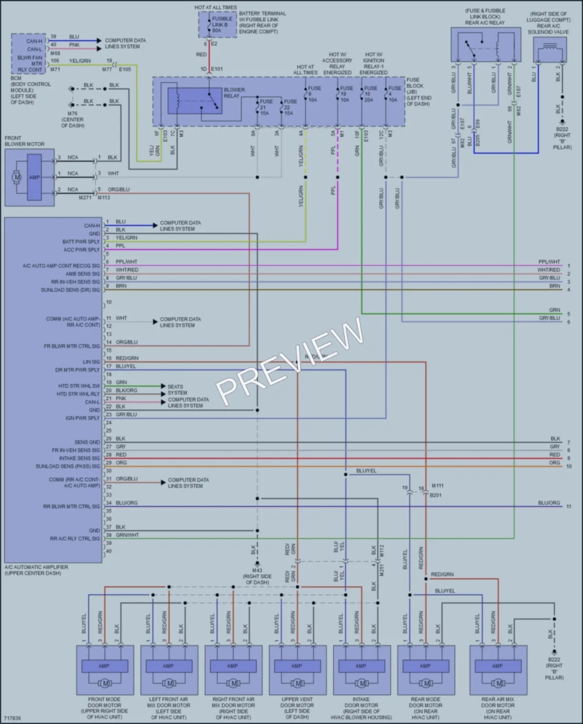 2020 Nissan Armada Air Conditioning wiring diagram preview