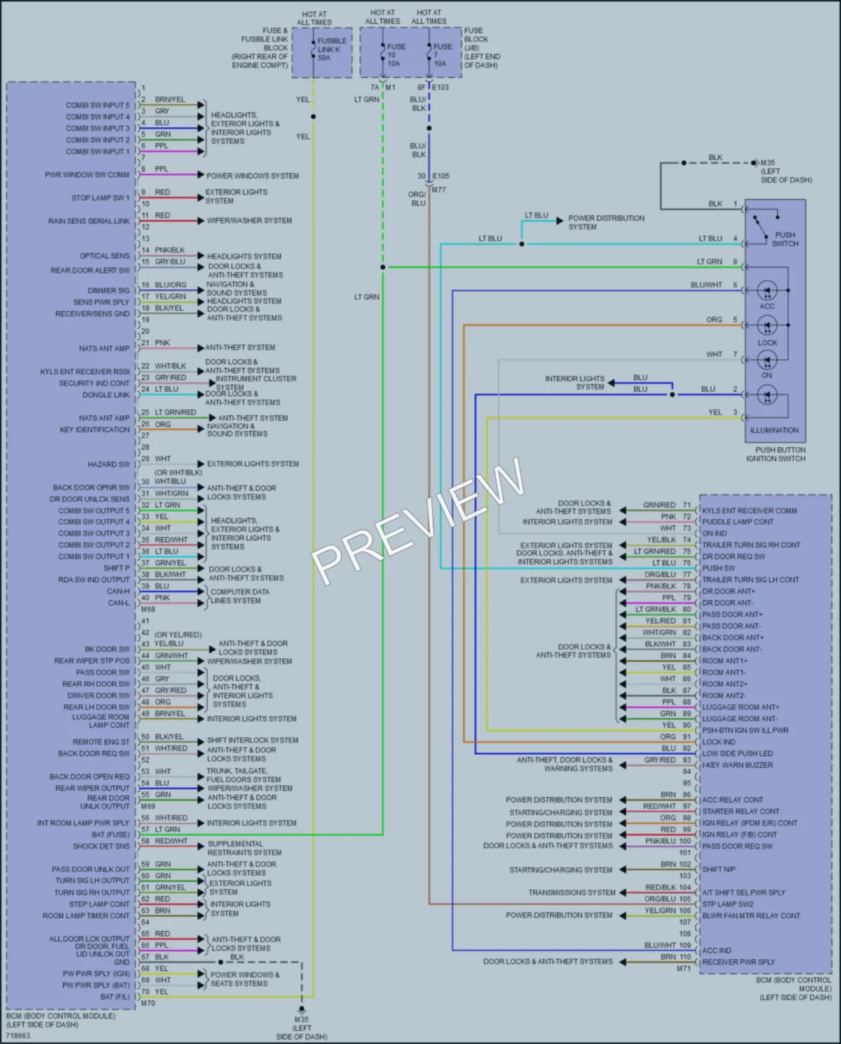 2020 Nissan Armada Body Control Modules wiring diagram preview