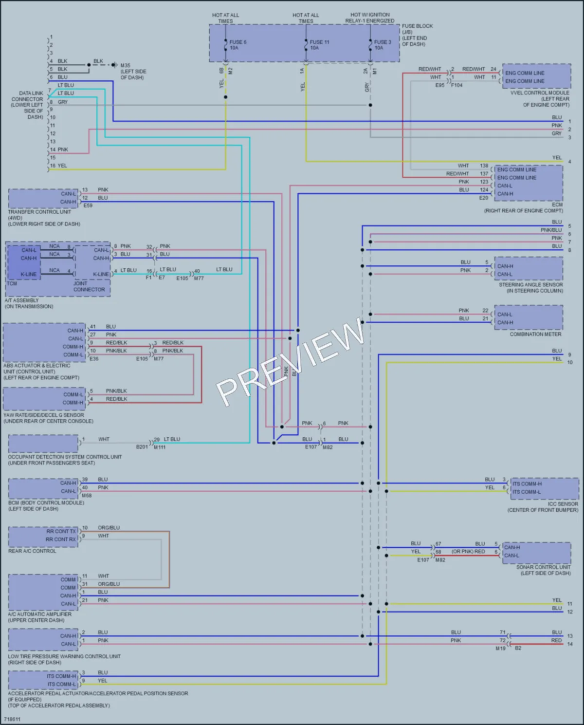 2020 Nissan Armada Computer Data Lines wiring diagram preview