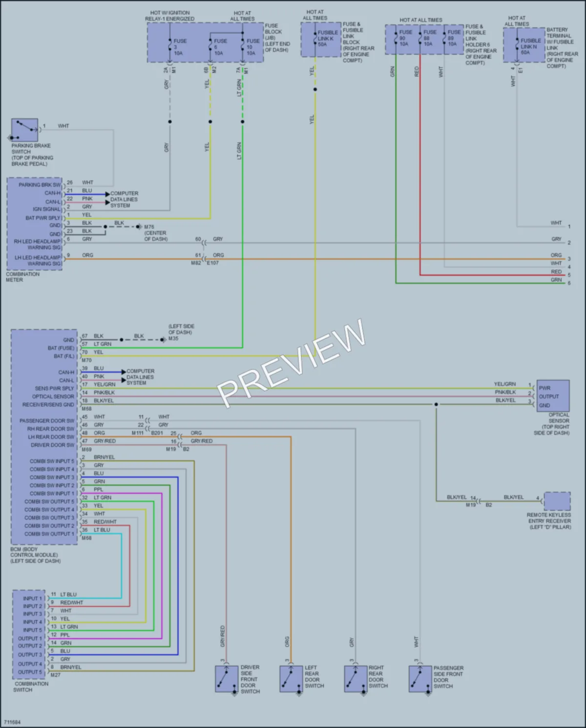 2020 Nissan Armada Headlights wiring diagram preview
