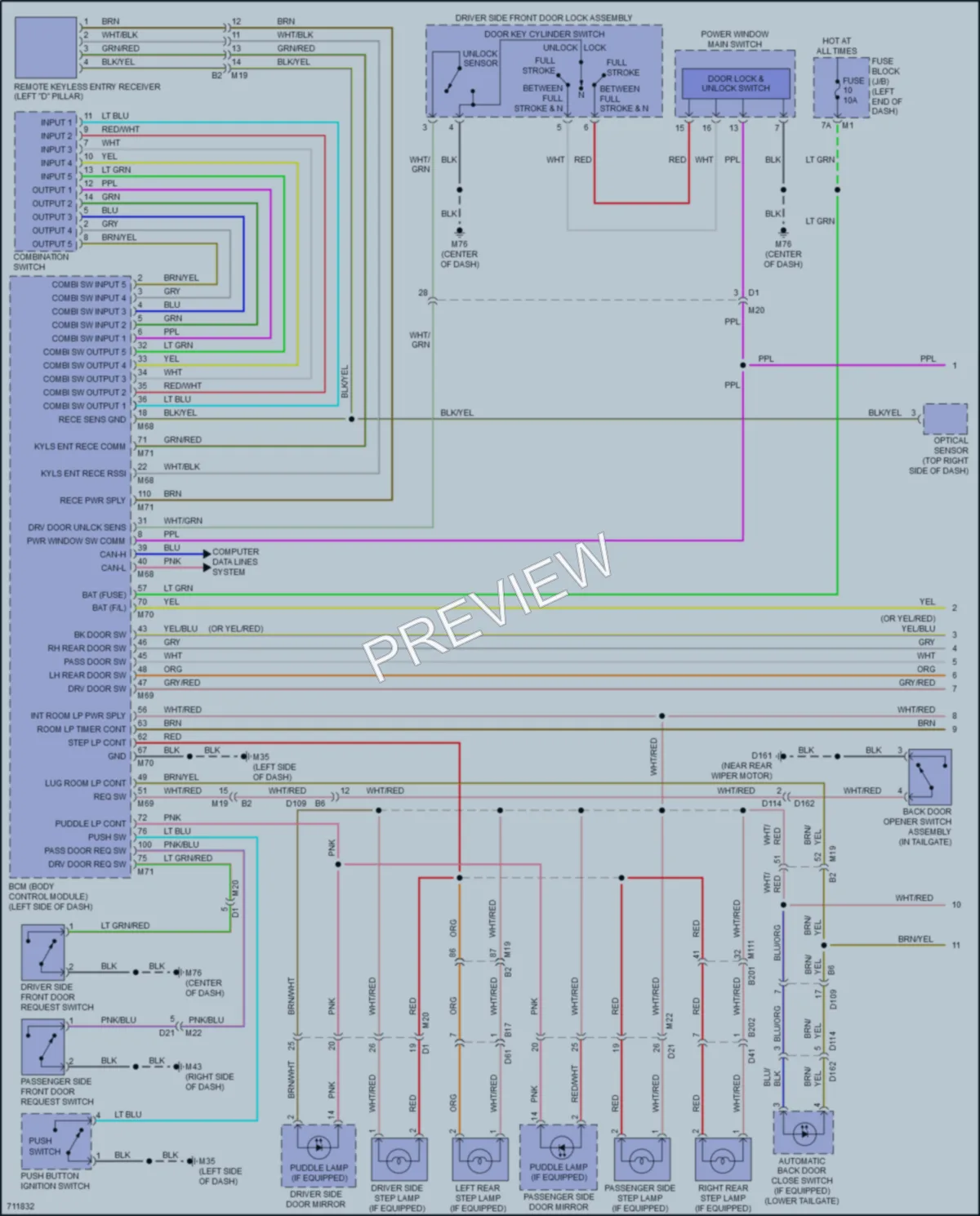 2020 Nissan Armada Interior Lights wiring diagram preview