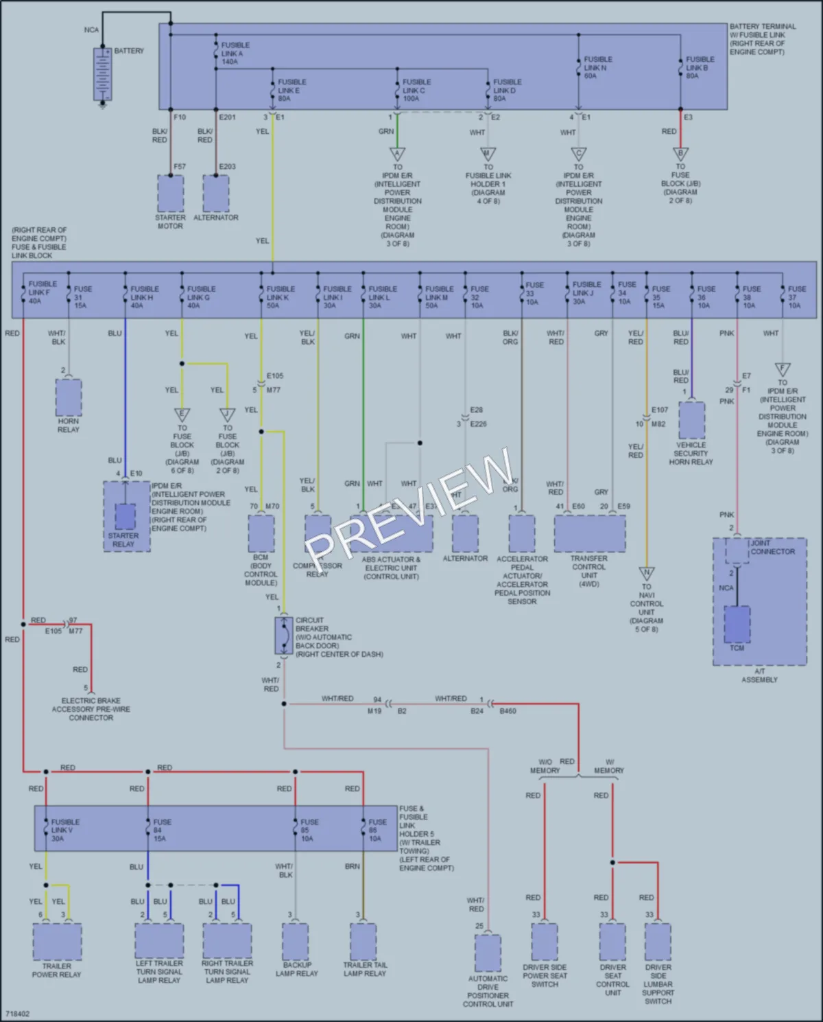 2020 Nissan Armada Power Distribution wiring diagram preview