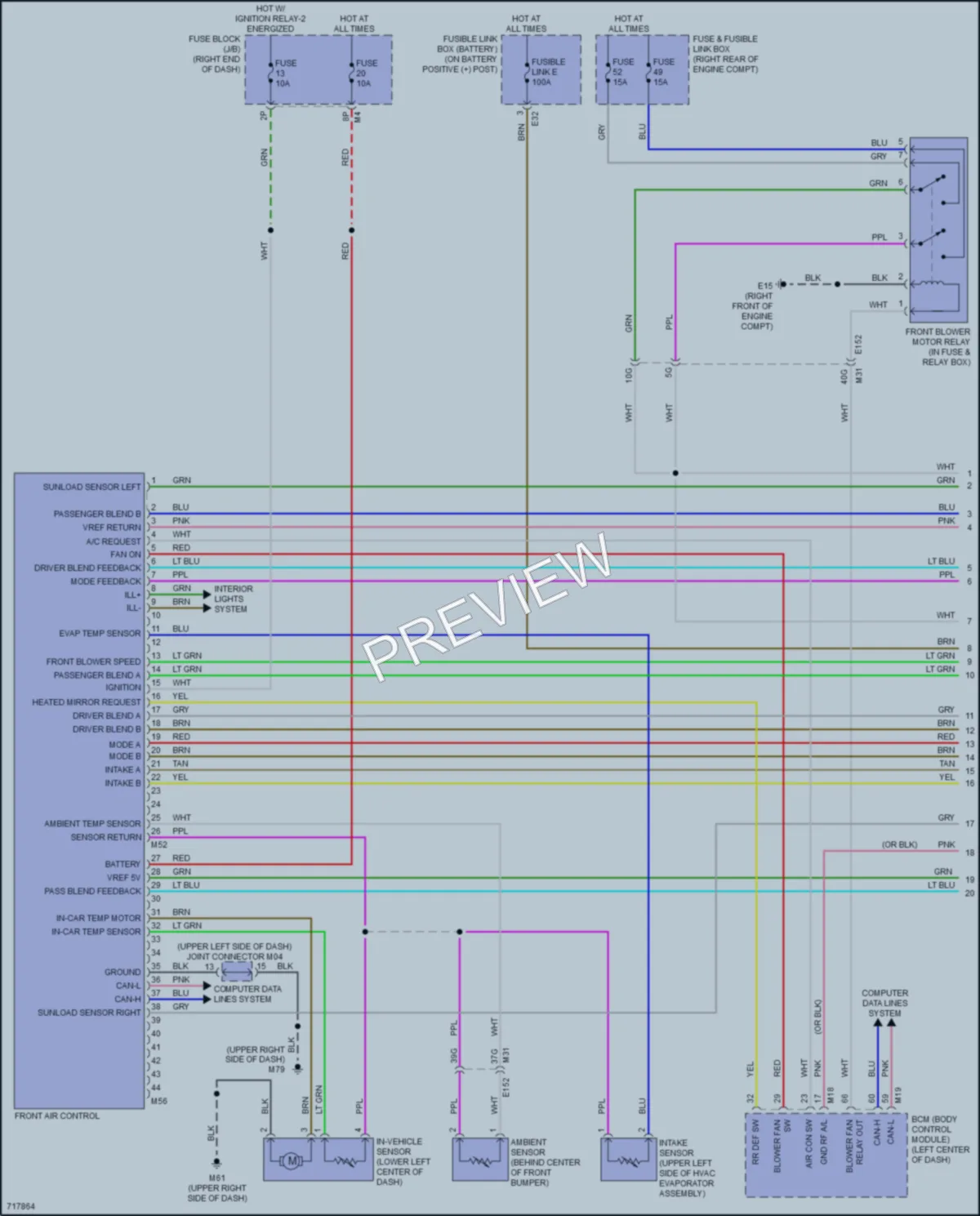 2020 Nissan Frontier Air Conditioning wiring diagram preview