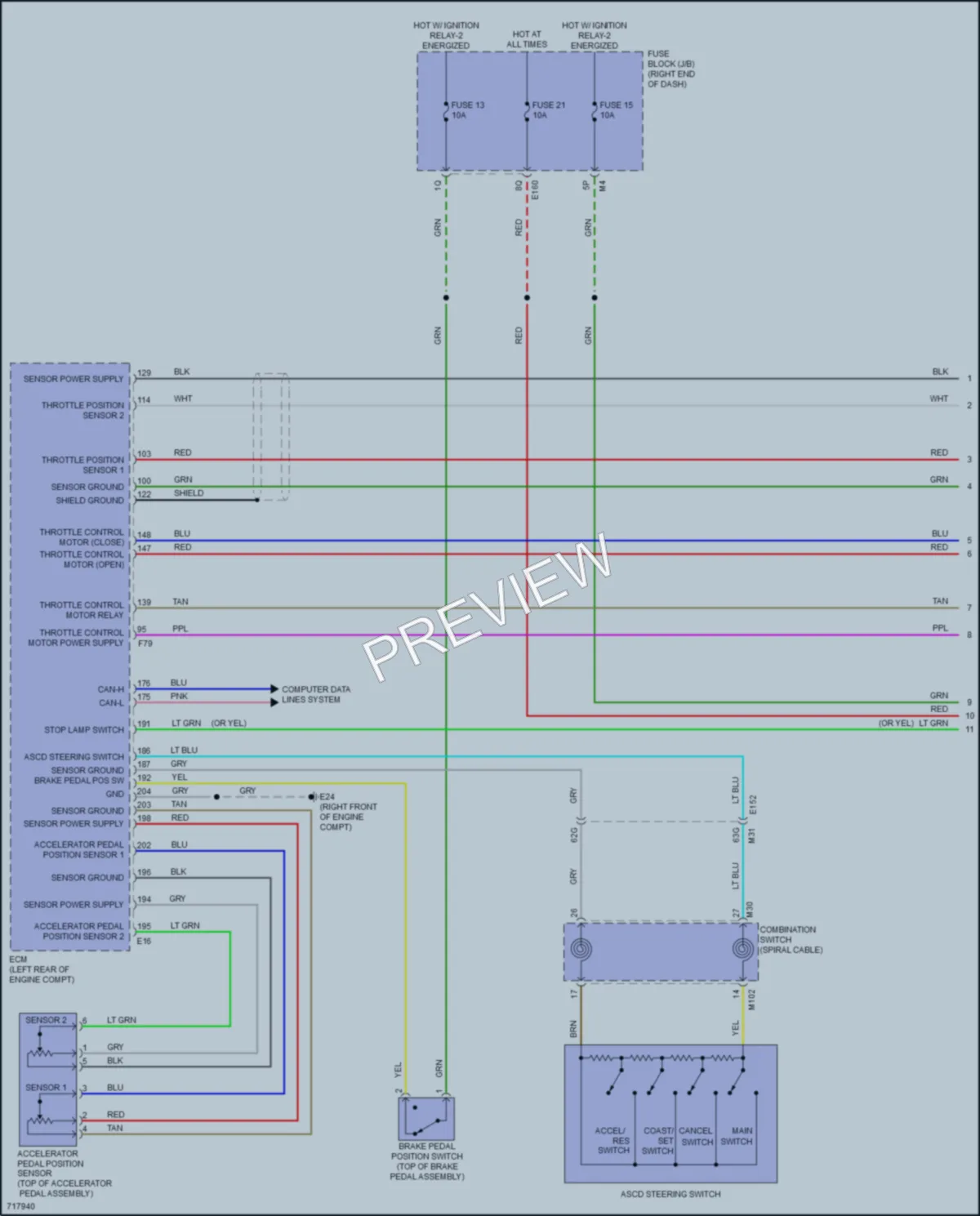 2020 Nissan Frontier Cruise Control wiring diagram preview