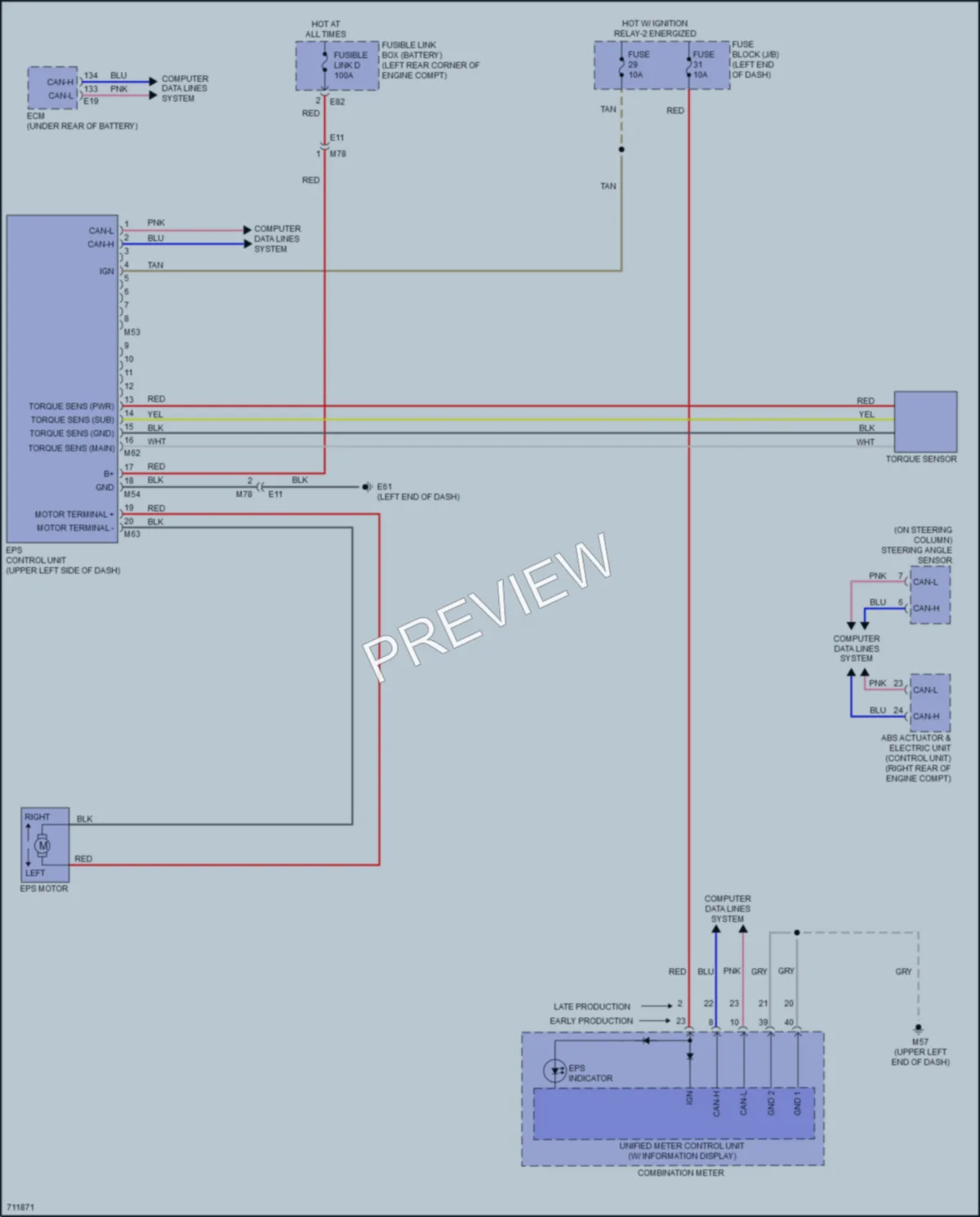2020 Nissan Kicks Electronic Power Steering wiring diagram preview