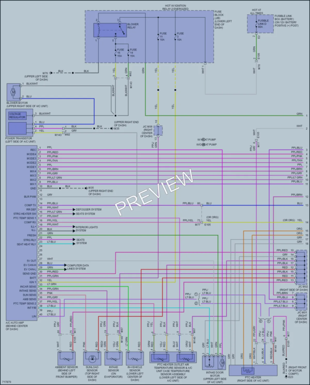 2020 Nissan LEAF Air Conditioning wiring diagram preview