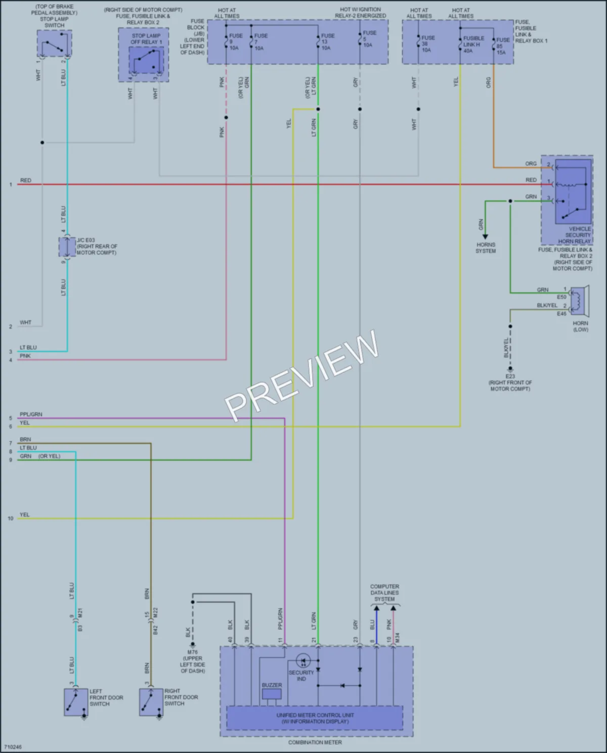 2020 Nissan LEAF Anti Theft wiring diagram preview