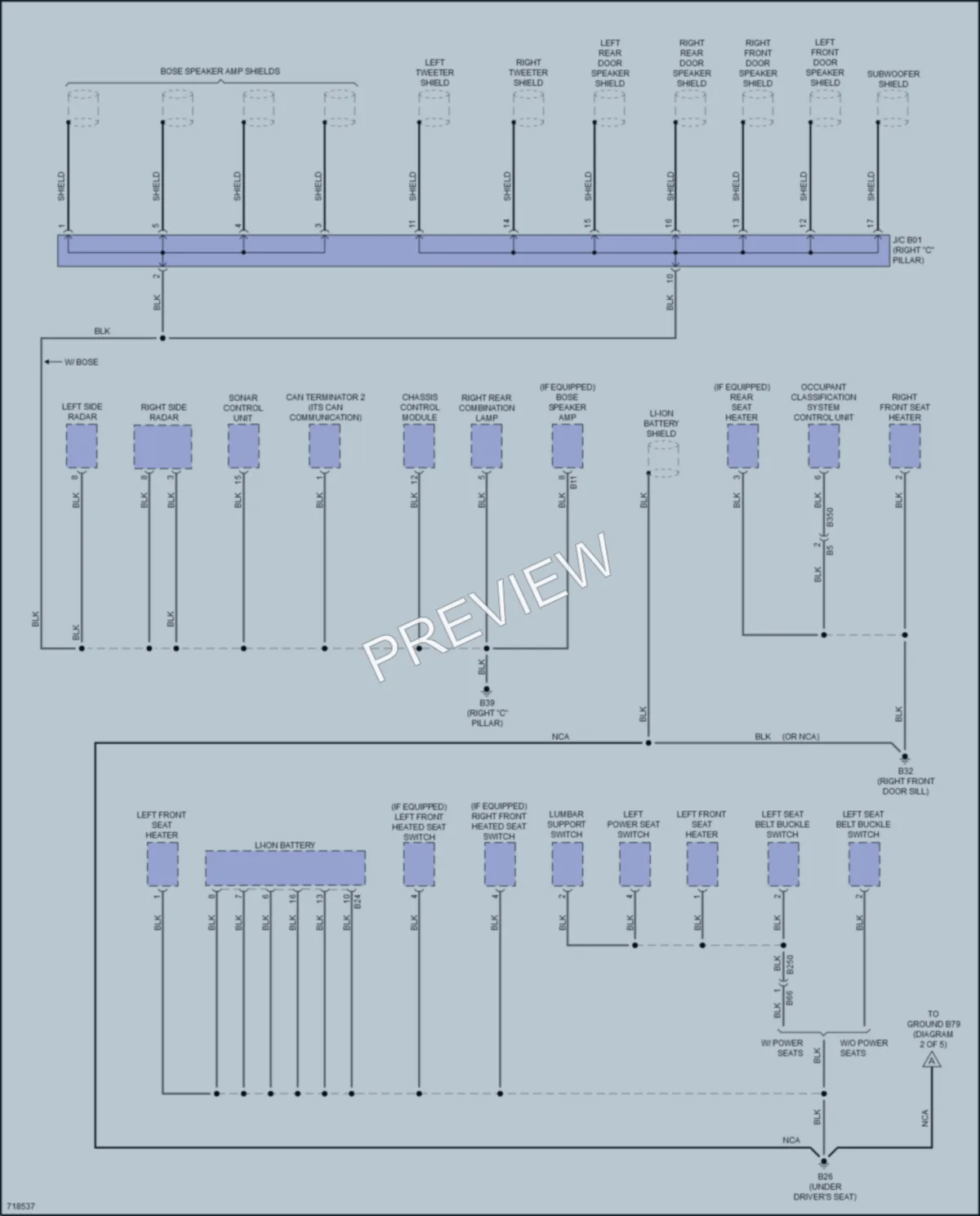 2020 Nissan LEAF Ground Distribution wiring diagram preview