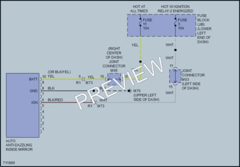 2020 Nissan LEAF Power Mirrors wiring diagram preview