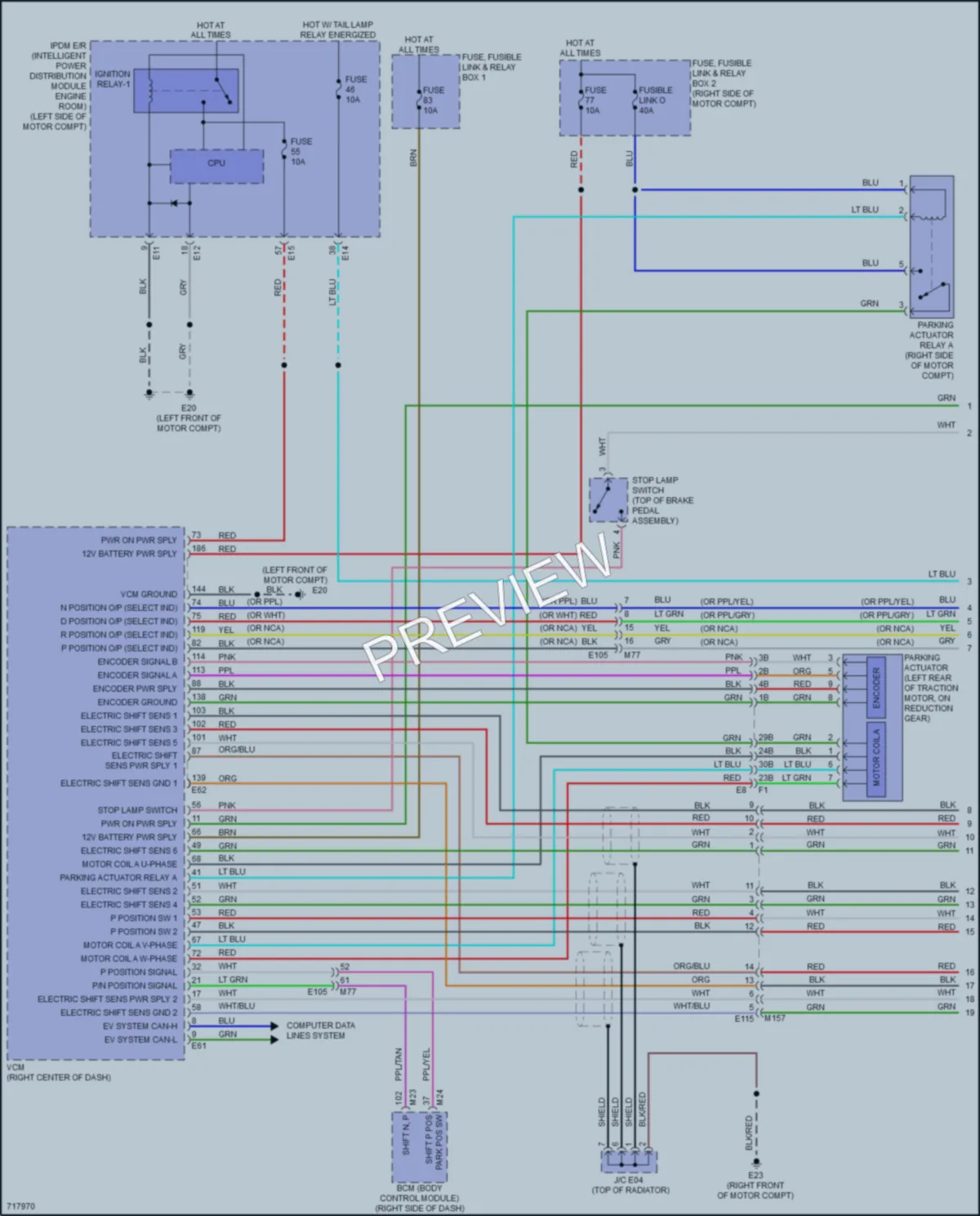 2020 Nissan LEAF Transmission wiring diagram preview