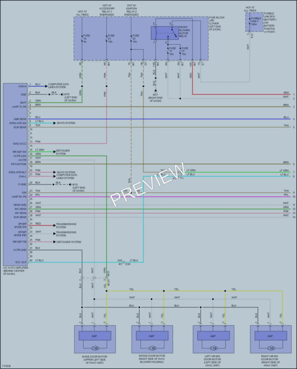 2020 Nissan Maxima Air Conditioning wiring diagram preview