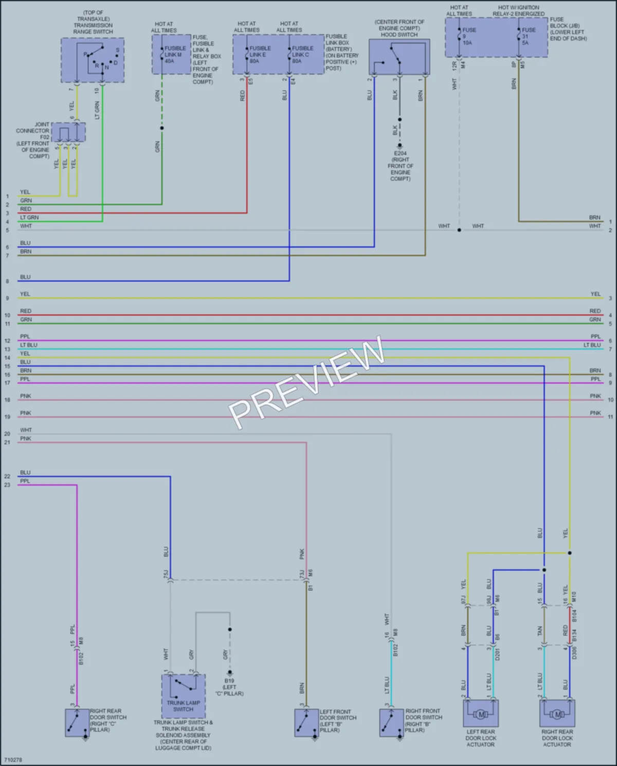 2020 Nissan Maxima Anti Theft wiring diagram preview