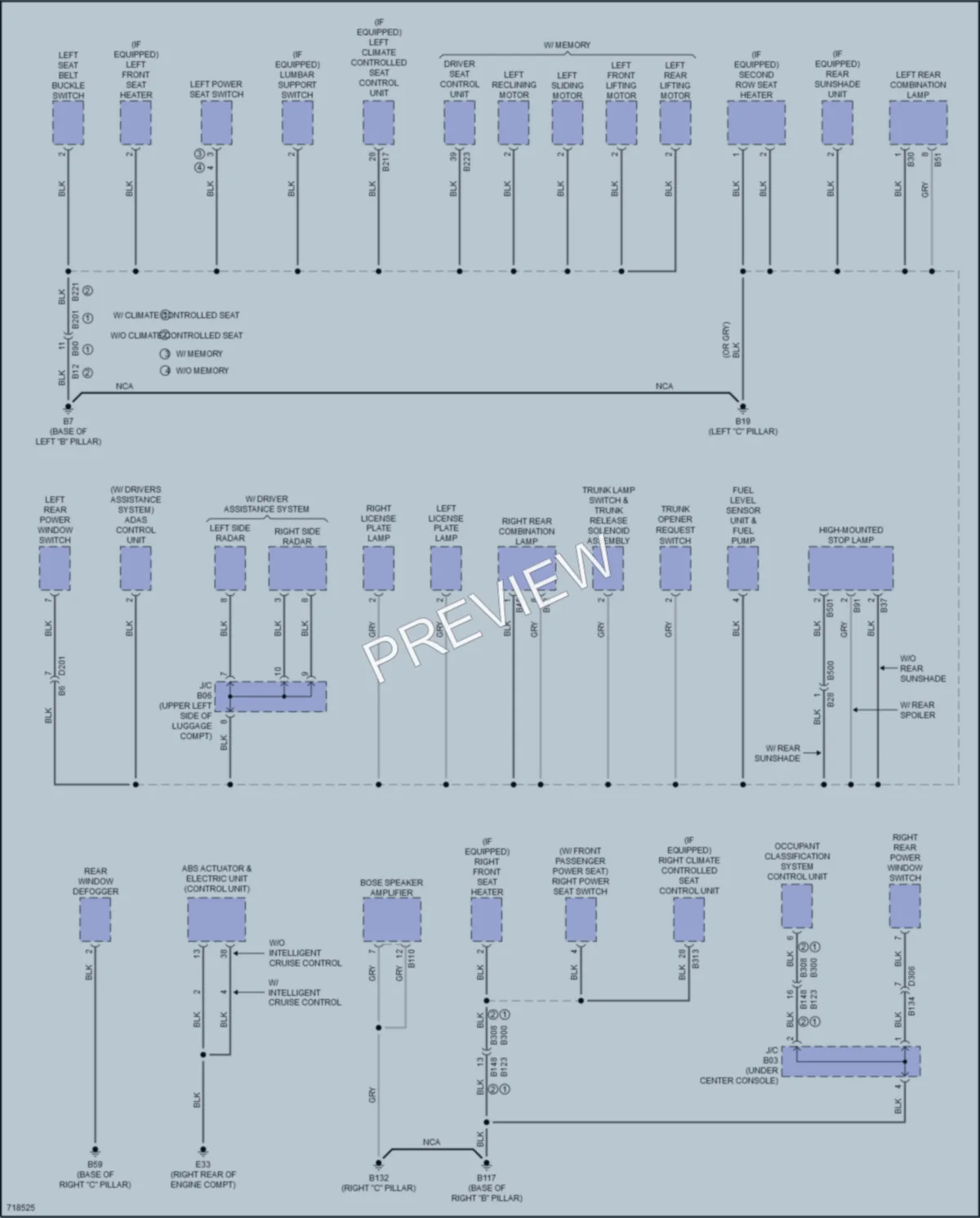 2020 Nissan Maxima Ground Distribution wiring diagram preview