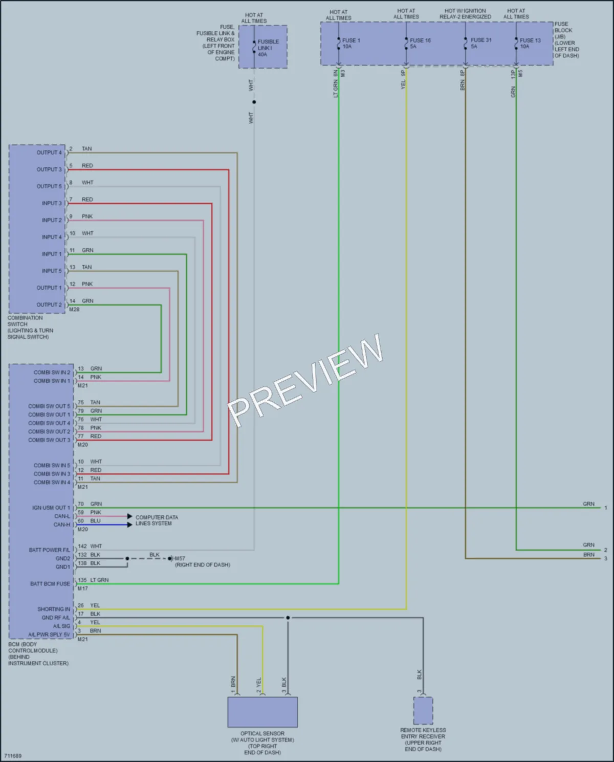 2020 Nissan Maxima Headlights wiring diagram preview