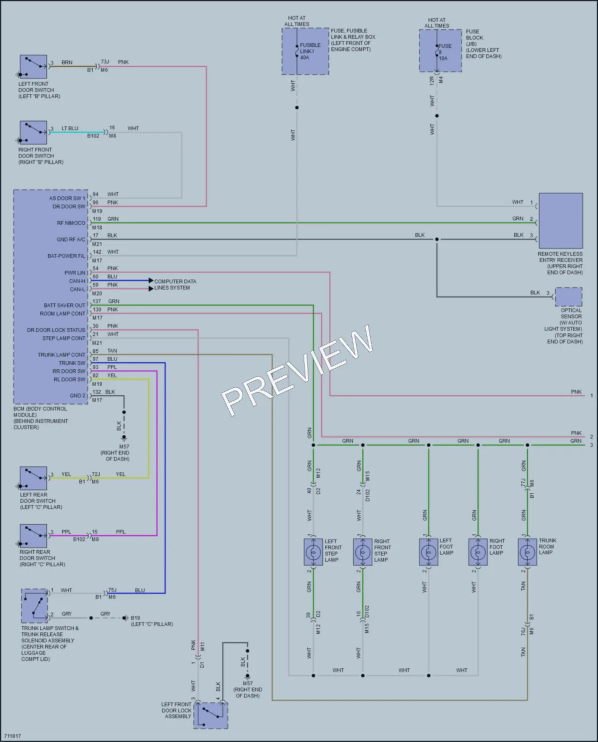 2020 Nissan Maxima Interior Lights wiring diagram preview