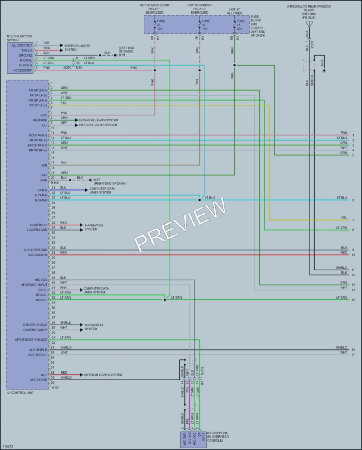 2020 Nissan Maxima Radio wiring diagram preview
