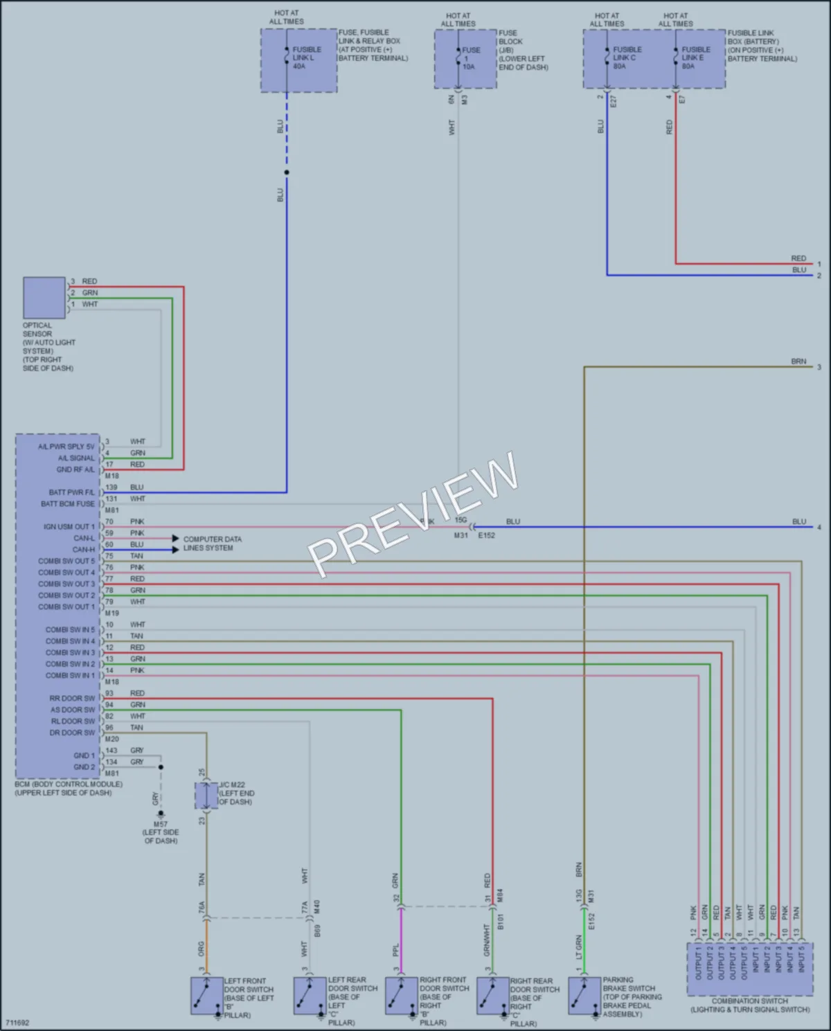 2020 Nissan Murano Headlights wiring diagram preview