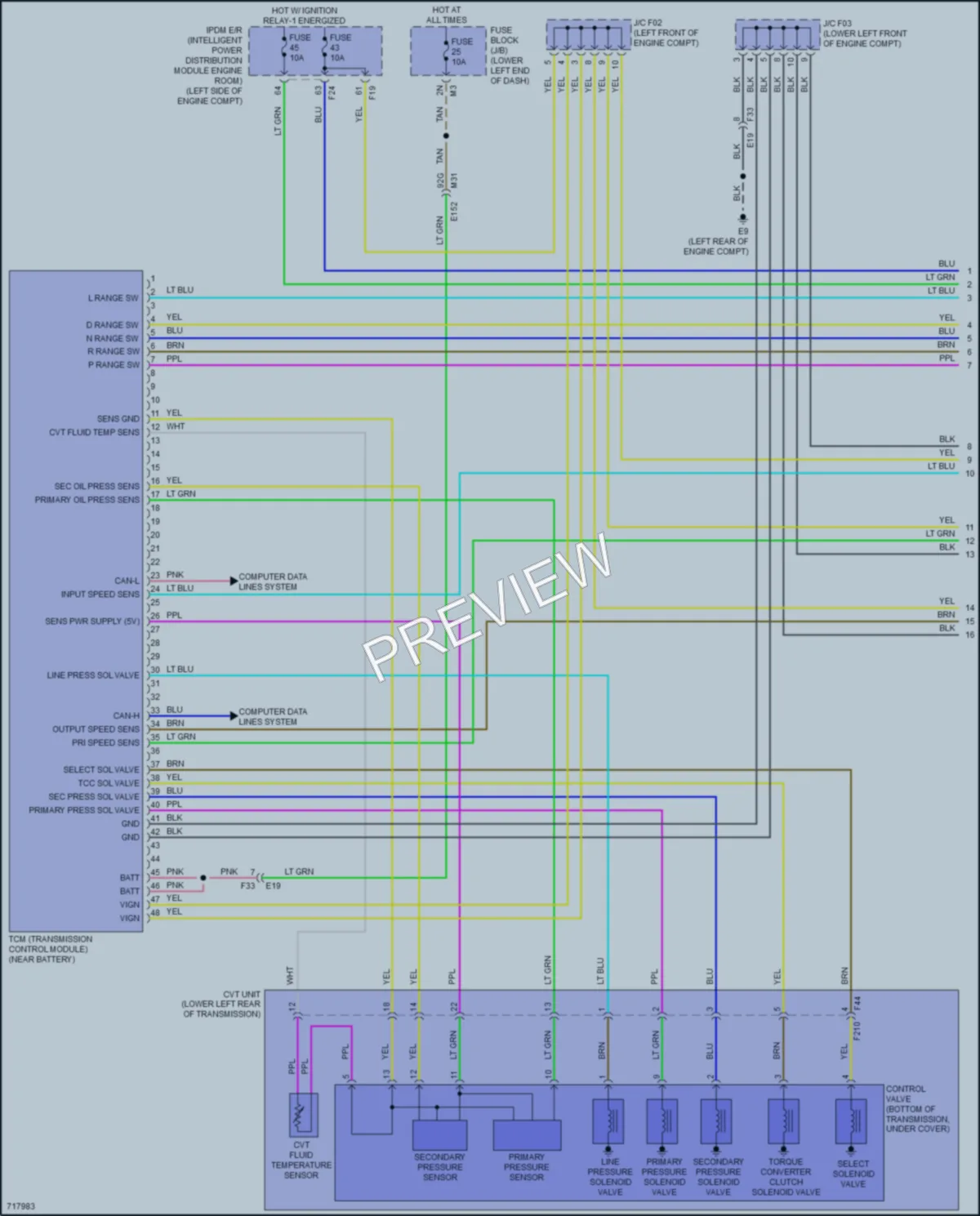 2020 Nissan Murano Transmission wiring diagram preview