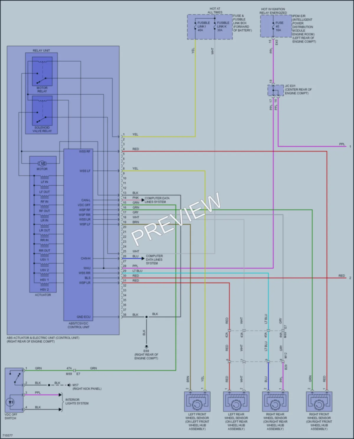 2020 Nissan NV200 Anti Lock Brakes wiring diagram preview